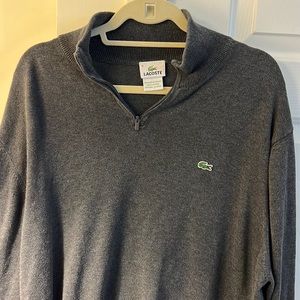Lacoste gray sweater. Size XL.